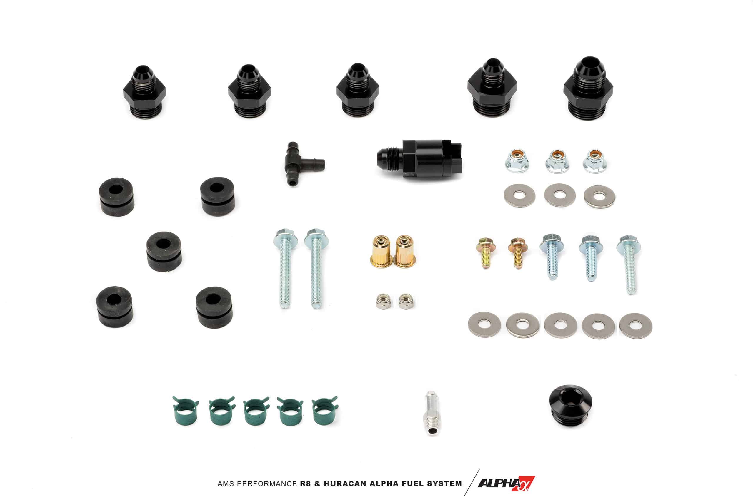 AMS PERFORMANCE R8/HURACAN ALPHA FUEL SYSTEM – FUEL PRESSURE REGULATOR + FUEL LINE KIT - Image 2
