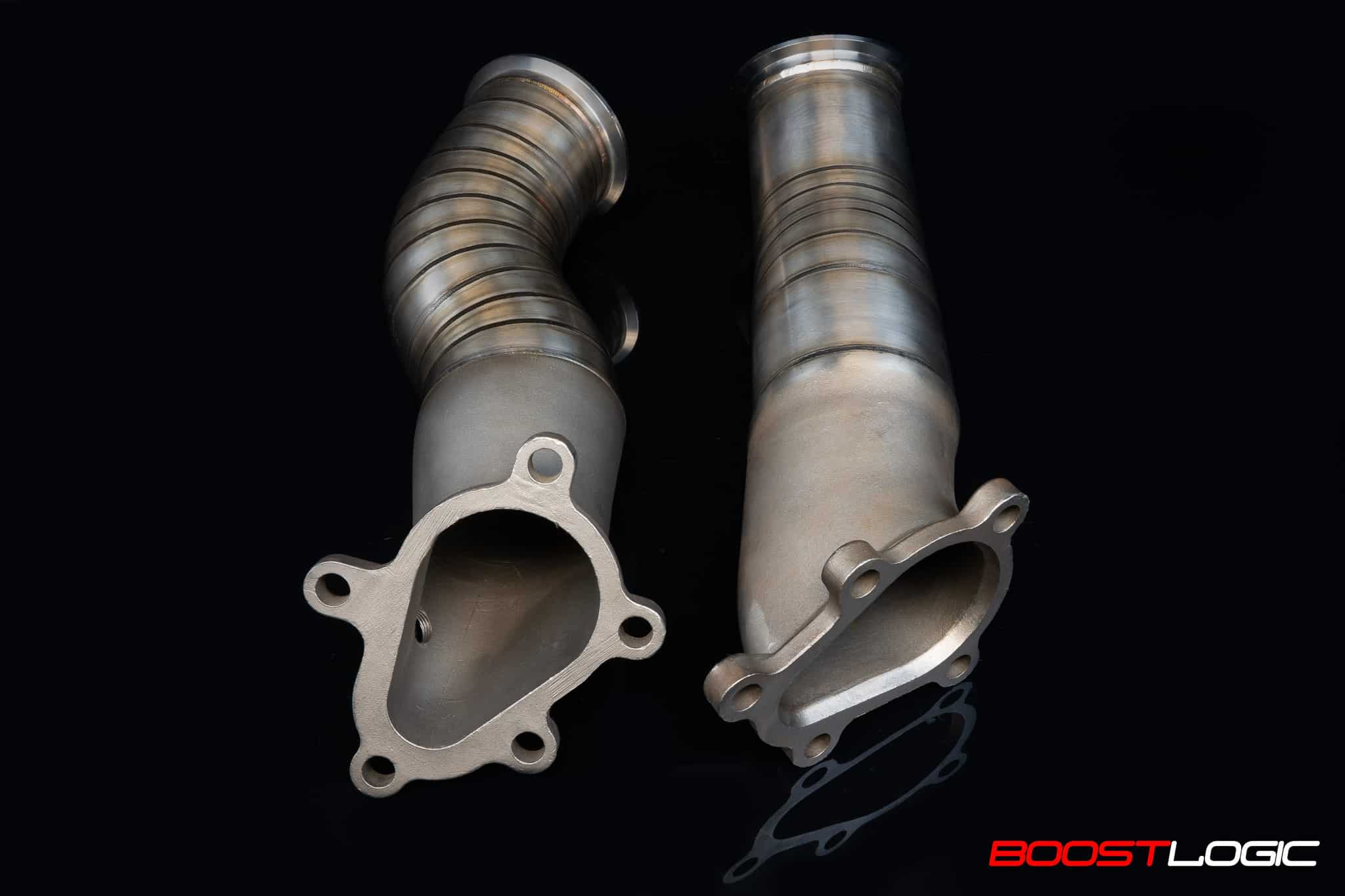 Boost Logic 4' Downpipe Pair for Stock Turbos - Image 2